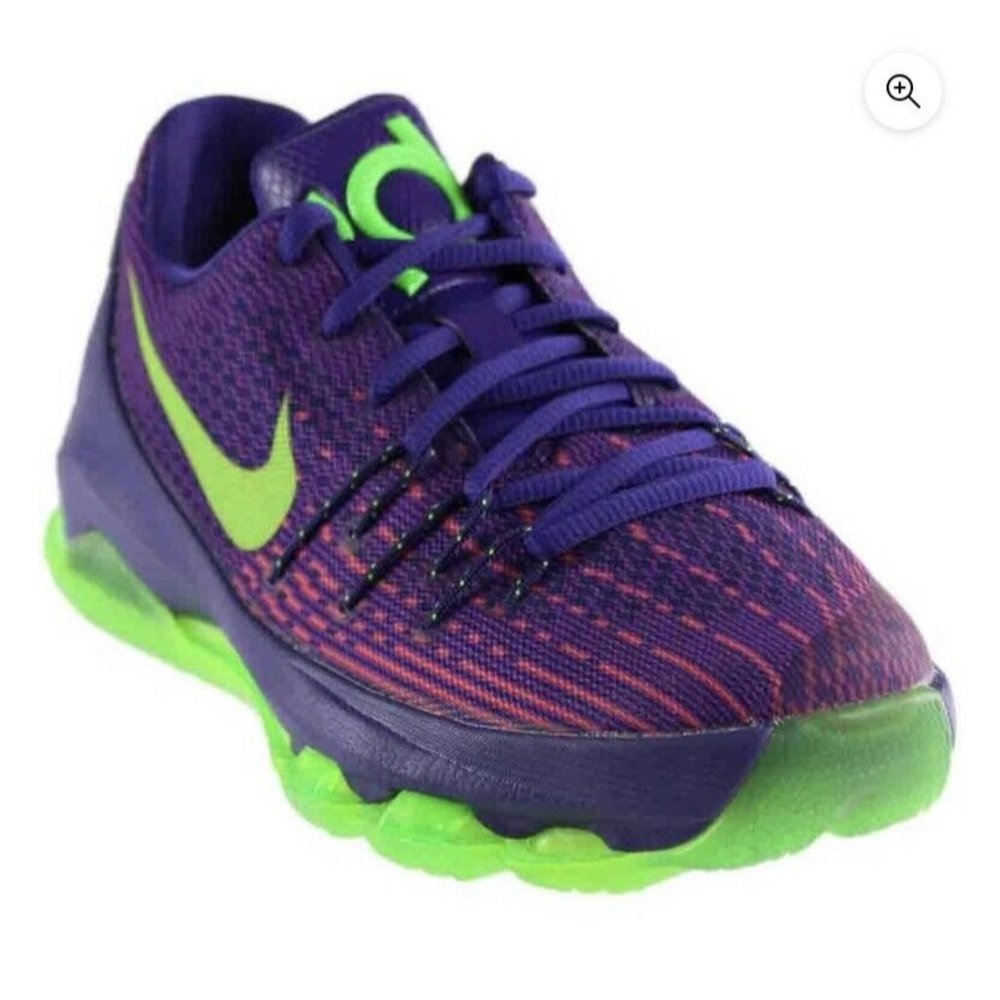 Nike Kevin Durant KD 8 Purple Green Size 13C Sneaker Shoes 768867-535
